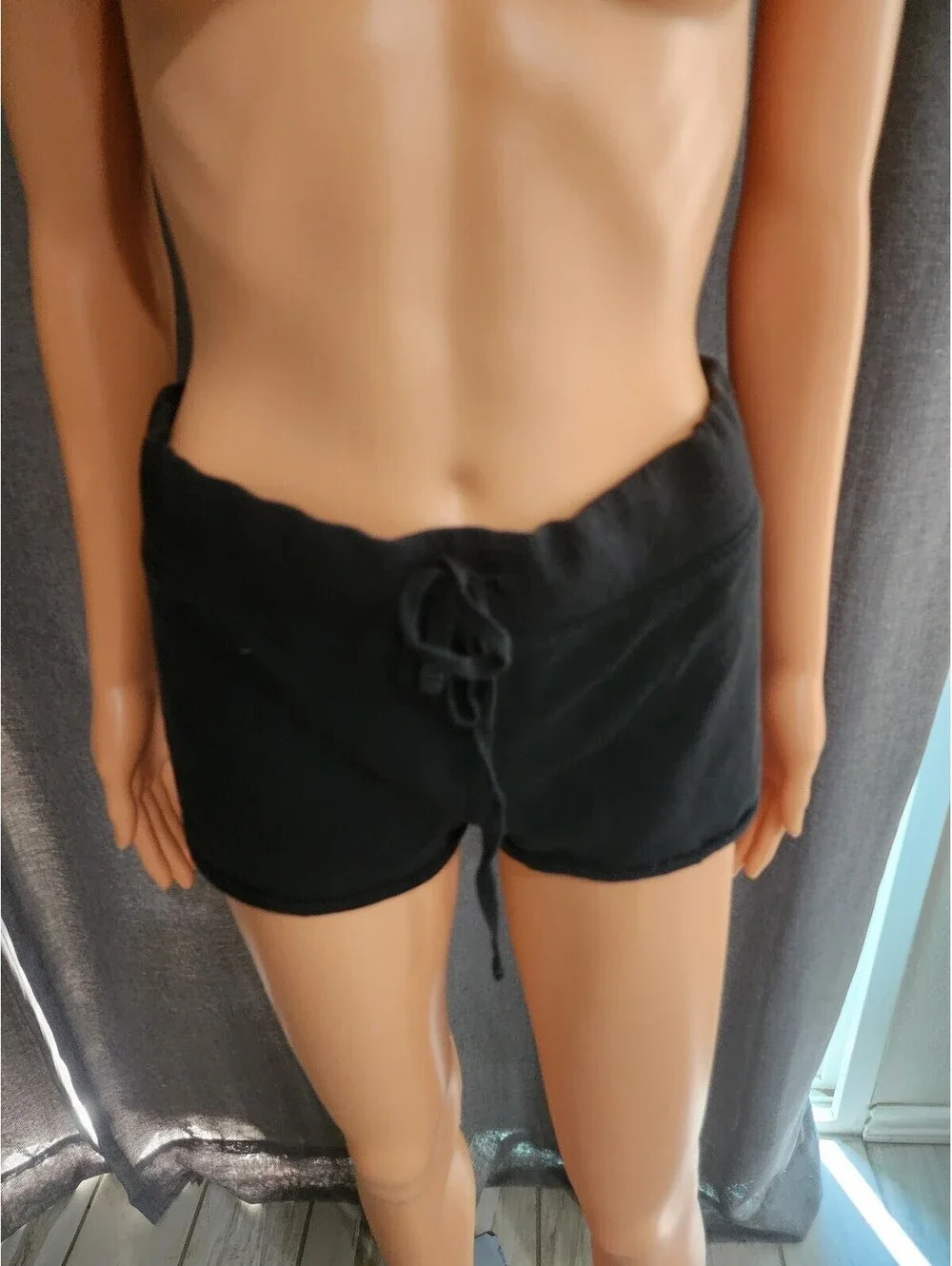 Victoria's Secret PINK Black Drawstring Lounge Shorts Size S